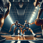 Bakı arenasında Azərbaycan basketbol liqası, gərgin ribaund və strategiya ab-havası.